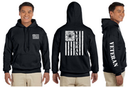 Army Veteran Flag Reflective Hoodie - Pullover