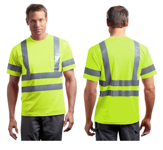 ANSI 107 Class 3 Short  Sleeve Snag-Resistant Reflective T-Shirt
