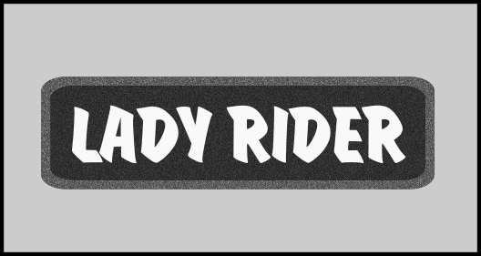 1 x 3.5 inch Patch - Lady Rider B