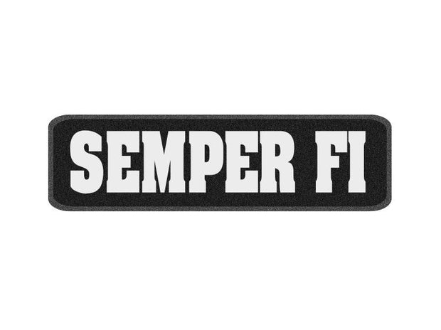 10 x 3 inch Sew on Patch - Semper Fi