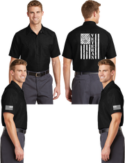 Air Force Veteran Reflective Mechanic Shirt