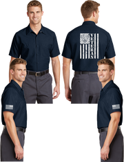 Air Force Veteran Reflective Mechanic Shirt