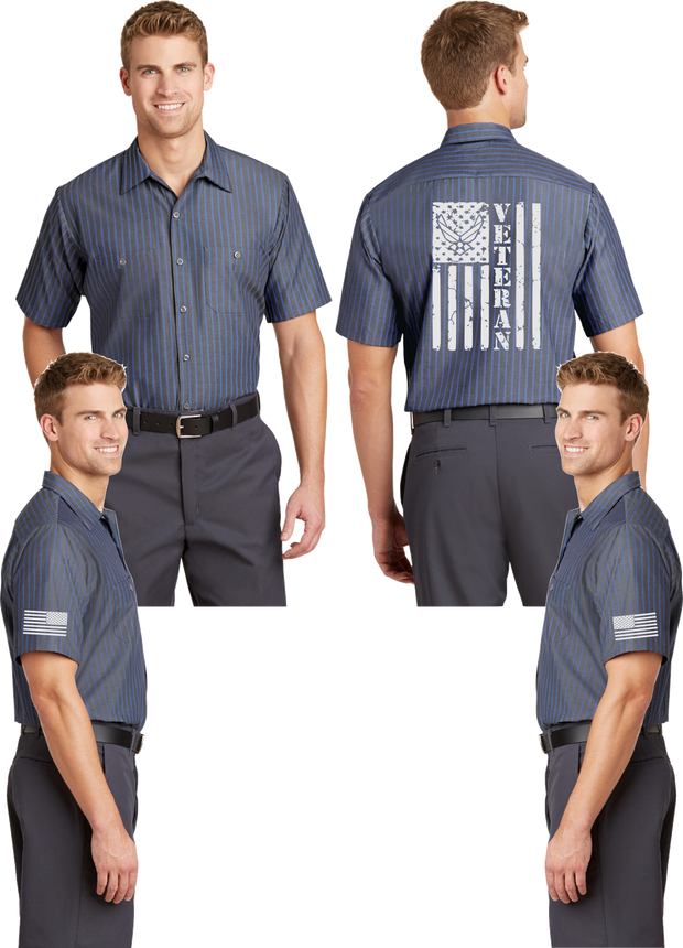 Air Force Veteran Reflective Mechanic Shirt