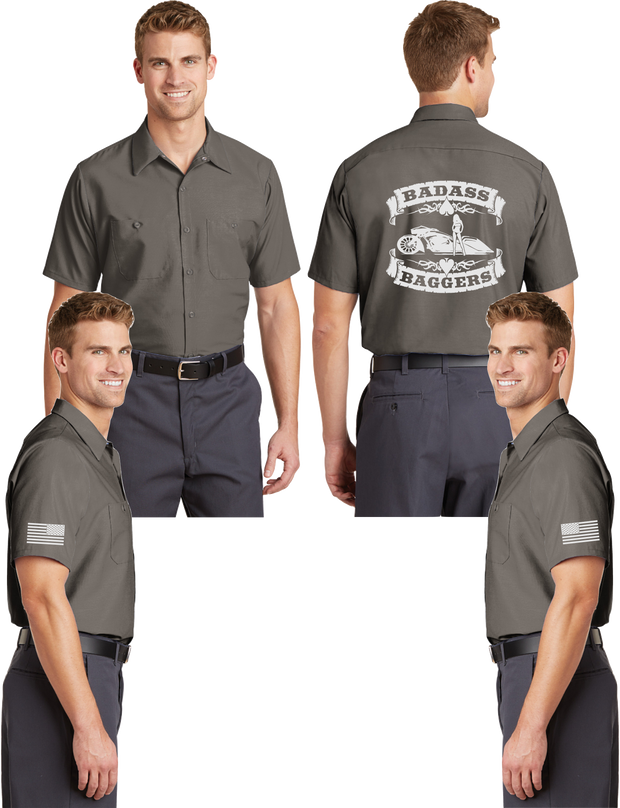 Bad Ass Bagger Reflective Mechanic Shirt