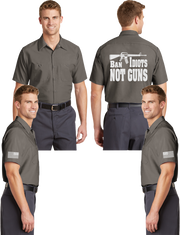 Ban Idiots Reflective Mechanic Shirt