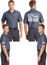 Ban Idiots Reflective Mechanic Shirt