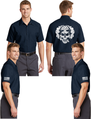 Biker Army Reflective Mechanic Shirt