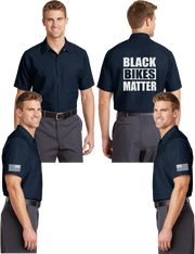 Black Bikes Matter Reflective Mechanic Shirt