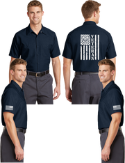 Coast Guard Veteran Reflective Mechanic Shirt