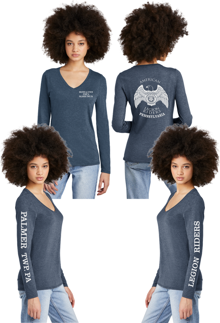 LR 9 PA - Women's Tri-Blend V-neck Long Sleeve