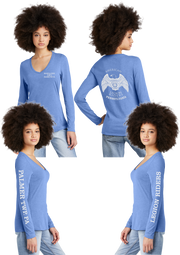 LR 9 PA - Women's Tri-Blend V-neck Long Sleeve
