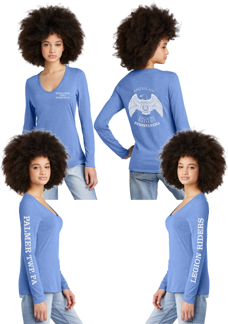 LR 9 PA - Women's Tri-Blend V-neck Long Sleeve