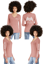 LR 9 PA - Women's Tri-Blend V-neck Long Sleeve