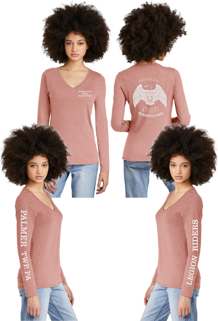 LR 9 PA - Women's Tri-Blend V-neck Long Sleeve