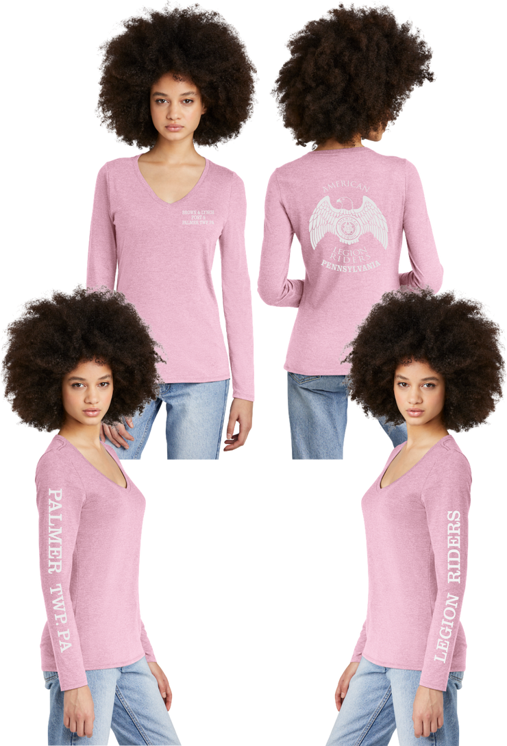LR 9 PA - Women's Tri-Blend V-neck Long Sleeve