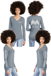 LR 9 PA - Women's Tri-Blend V-neck Long Sleeve