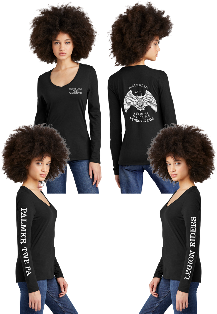 LR 9 PA - Women's Tri-Blend V-neck Long Sleeve