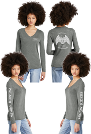 LR 9 PA - Women's Tri-Blend V-neck Long Sleeve