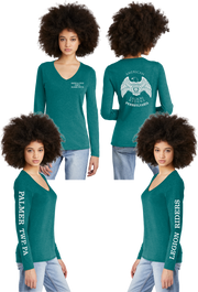 LR 9 PA - Women's Tri-Blend V-neck Long Sleeve
