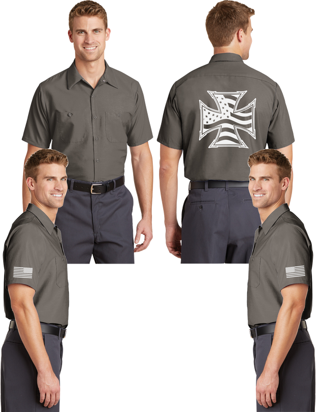 Iron Cross Reflective Mechanic Shirt