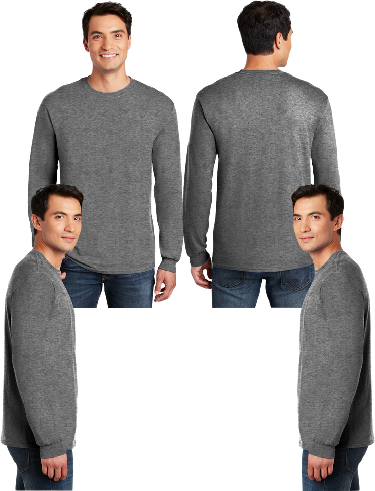 G_8400 Men's Blend Long Sleeve - 50% Cotton - 50% Poly