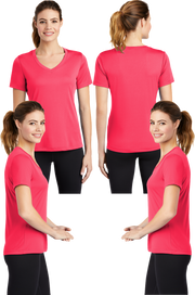 LST_353 Women's Dry Fit V-neck Tee