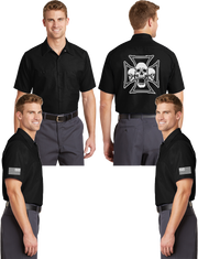 Iron Skull Reflective Mechanic Shirt