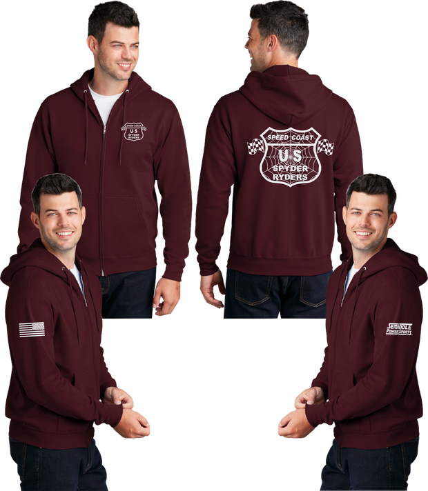 Speed Coast - Men's Zippered Hoodie