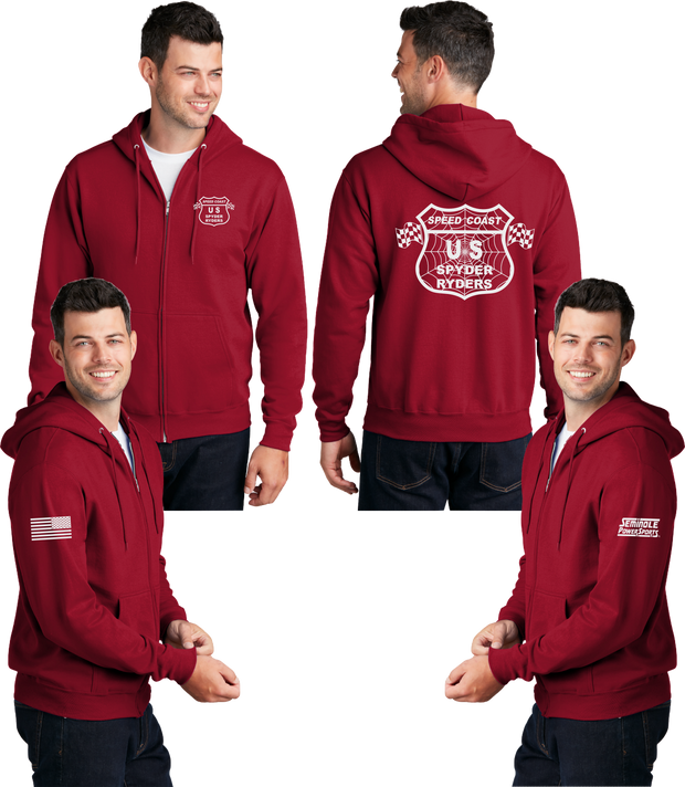 Speed Coast - Men's Zippered Hoodie