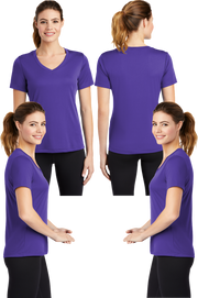 LST_353 Women's Dry Fit V-neck Tee