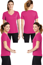 LST_353 Women's Dry Fit V-neck Tee