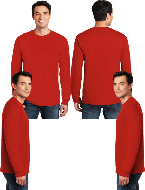 G_8400 Men's Blend Long Sleeve - 50% Cotton - 50% Poly