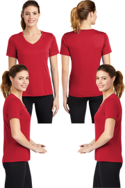LST_353 Women's Dry Fit V-neck Tee
