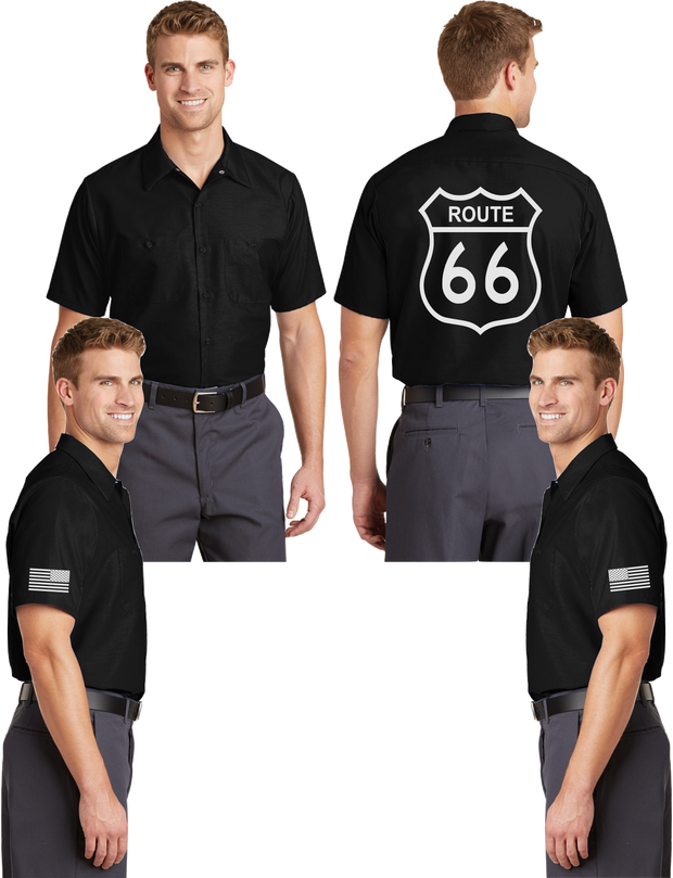 Route 66 Reflective Mechanic Shirt