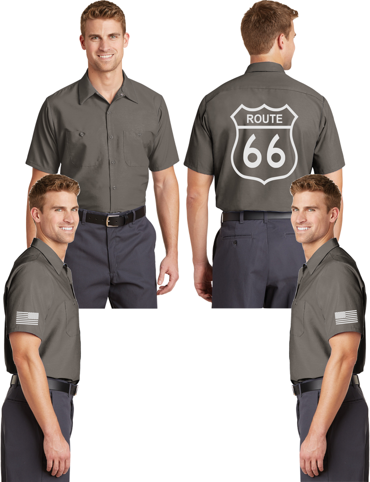 Route 66 Reflective Mechanic Shirt