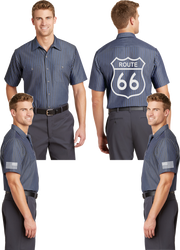 Route 66 Reflective Mechanic Shirt
