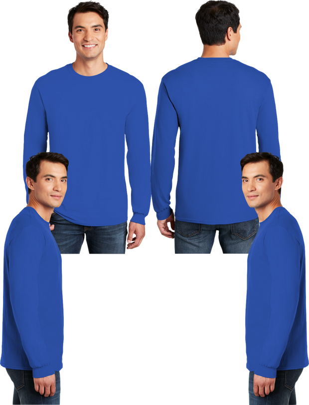 G_8400 Men's Blend Long Sleeve - 50% Cotton - 50% Poly