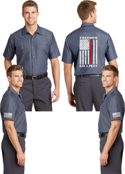 Thin red line Reflective Mechanic Shirt