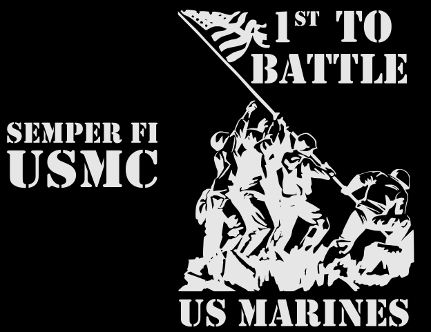 USMC 1st to Battle Sleeveless - 100% Polyester