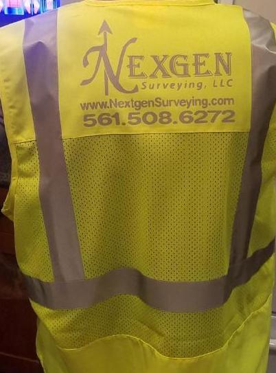 Nexgen Surveying of ANSI 107 Class 2 Mesh Back Safety Vest