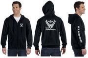 Air Force Reflective Hoodie - Zippered
