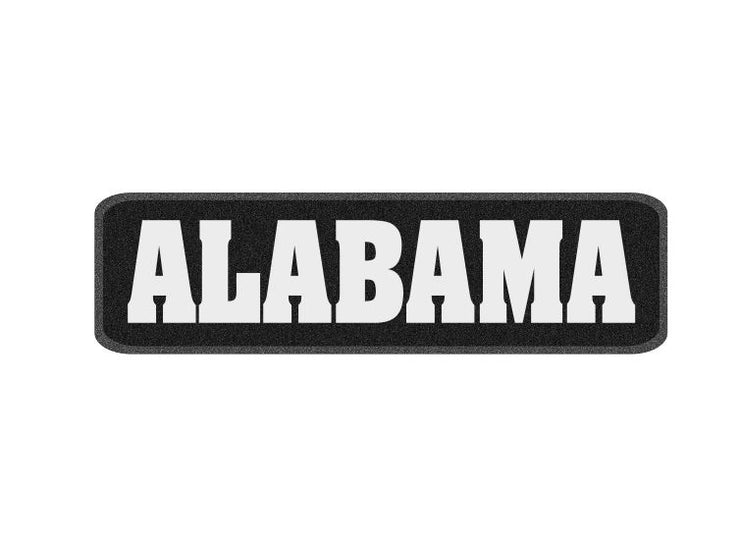 10 x 3 inch Sew on Patch - Alabama