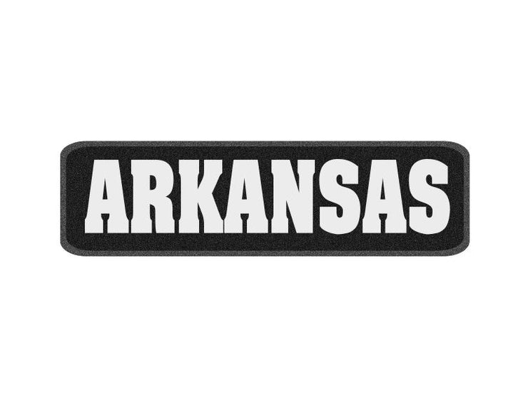 10 x 3 inch Sew on Patch - Arkansas