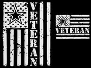 Army Veteran Flag Reflective Hoodie - Zippered
