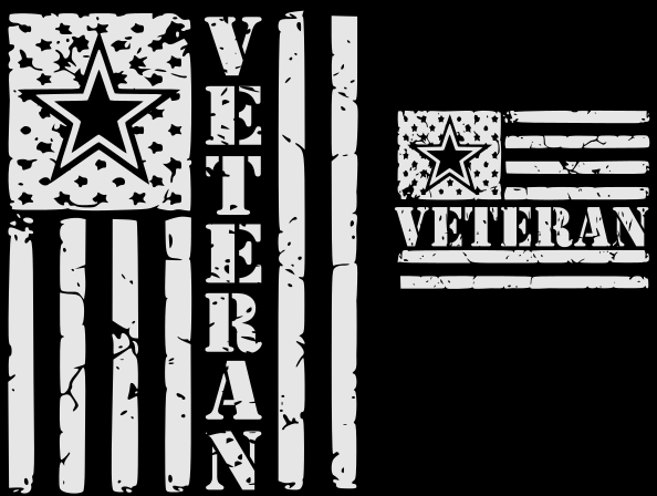 Army Veteran Flag Reflective Tee - 100% Cotton