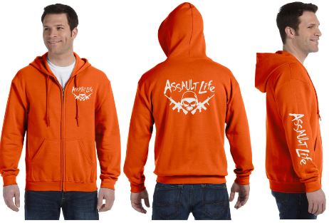 Assault Life Reflective Hoodie - Zippered