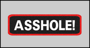 1 x 3.5 inch Patch - Asshole