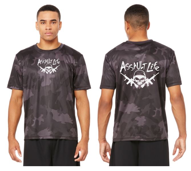 Assault Life Reflective Camo Tee - 100% Polyester