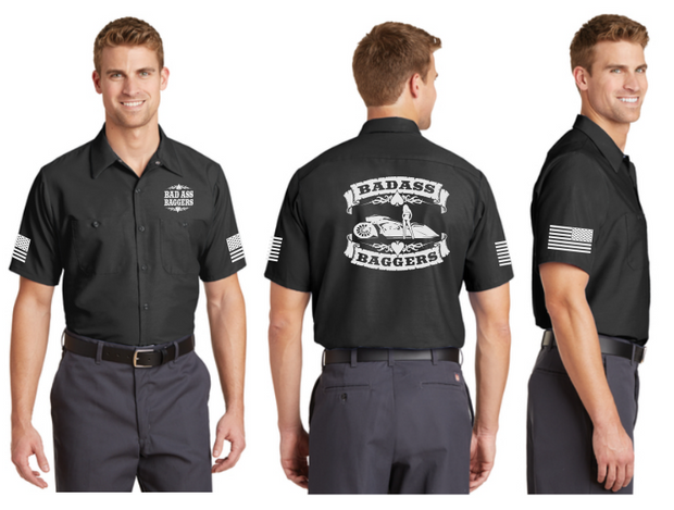 Bad Ass Bagger Reflective Mechanic Shirt