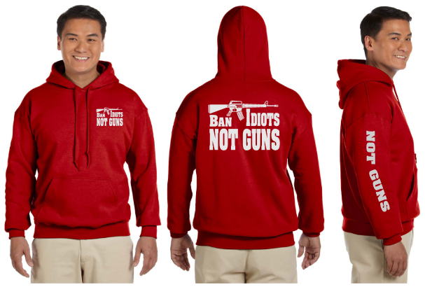 Ban Idiots Reflective Hoodie - Pullover